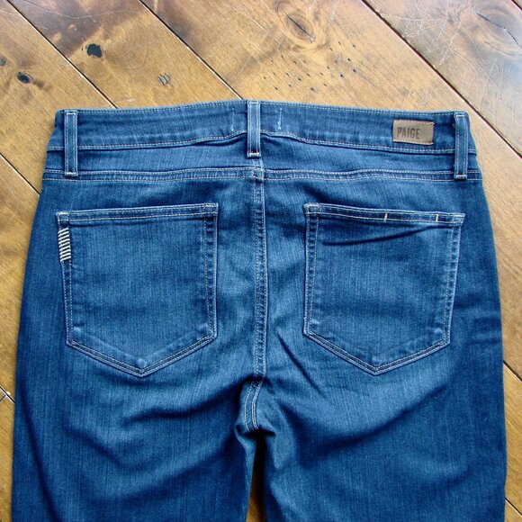 PAIGE Verdugo Ankle Jeans Alden Dark Wash Skinny Straight Size 31 - Picture 13 of 16